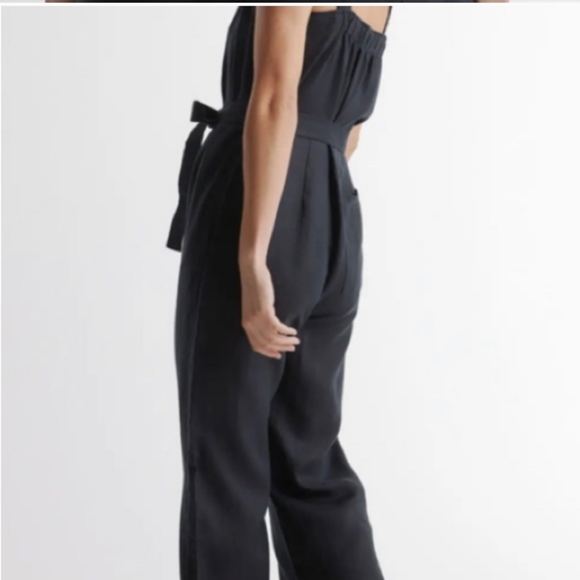 Quince Pants & Jumpsuits Quince European Linen Jumpsuit In Black